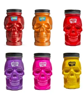 Dead Man's Finger Graveyard Mason Jar Collection, 6 x 50 cl