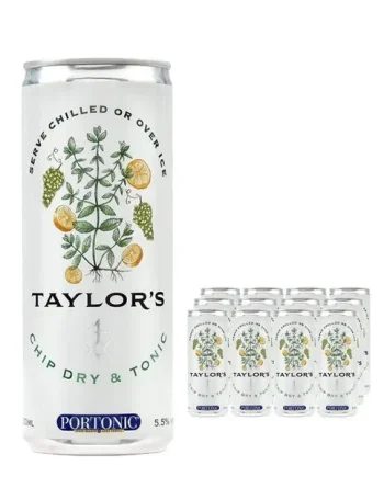 Taylor's Chip Dry & Tonic Can Multipack, 12 x 250 ml
