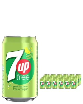 7 Up Free Soft Drink Can Multipack, 24 x 330 ml