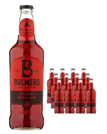 Bulmers Crushed Red Berries & Lime Cider Multipack, 12 x 500 ml