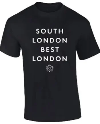 HB&B South London Best London T-shirt (front logo, black)