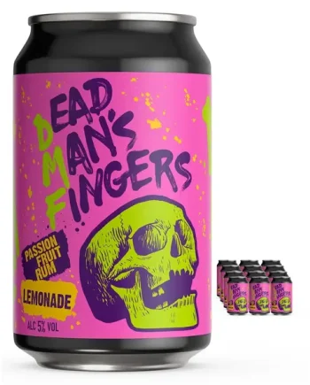 Dead Man’s Fingers Passion Fruit Rum with Lemonade Multipack, 12 x 330 ml