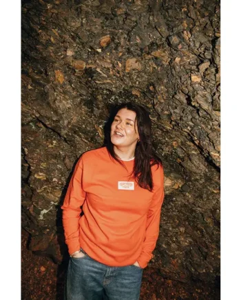 ORANGE NORTHERN MONK SWEATSHIRT