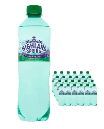 Highland Spring Sparkling Mineral Water Multipack, 24 x 500 ml