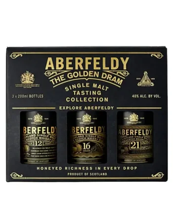 Aberfeldy The Golden Dram 12, 16 & 21 Year Old Tasting Collection, 20 cl