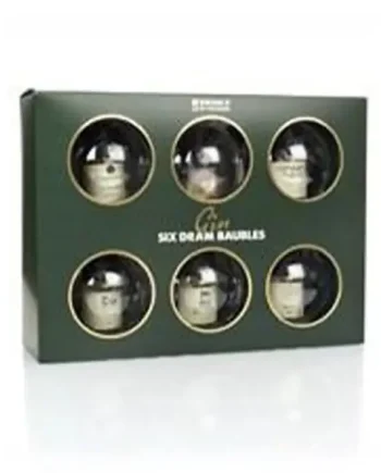 Drinks By The Dram Gin Baubles, 6 x 3 cl
