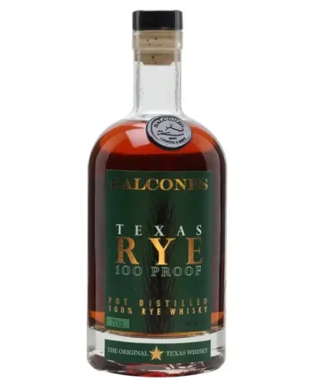 Balcones Texas Rye 100 Proof Whiskey, 70 cl