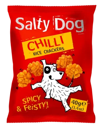Salty Dog Chilli Rice Crackers (40g)