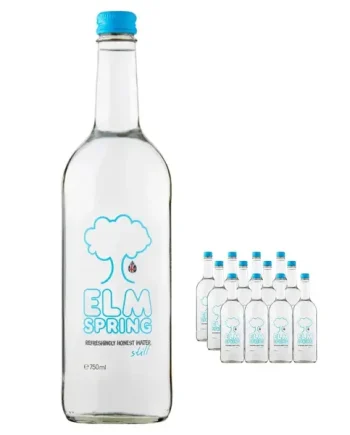Elm Spring Still Mineral Water Glass Bottles Multipack, 12 x 750 ml