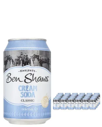 Ben Shaws Cream Soda Can Multipack, 24 x 330 ml