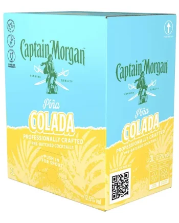 Captain Morgan Piña Colada Premixed Cocktail Bag in Box, 3 L