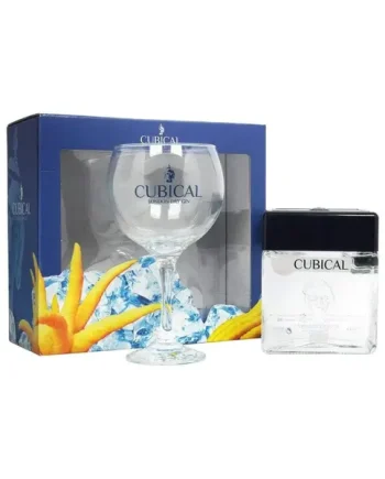 Botanic Cubical Premium London Dry Gin Glass Gift Pack, 70 cl