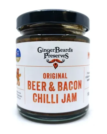 Gingerbeard's Preserves Original Beer & Bacon Chilli Jam (190g)