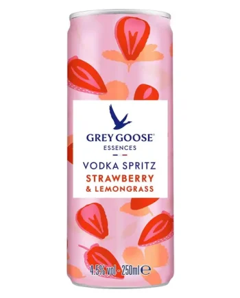 Grey Goose Essences Strawberry & Lemongrass Premixed Can, 250 ml