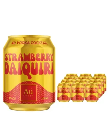 Au Vodka Strawberry Daiquiri Premixed Drink Multipack, 12 x 200 ml
