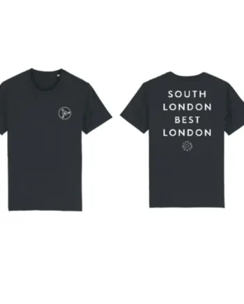 HB&B South London Best London T-shirt (back logo, black)