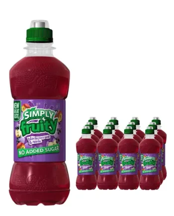 Simply Fruity Blackcurrant & Apple Juice Multipack, 12 x 330 ml