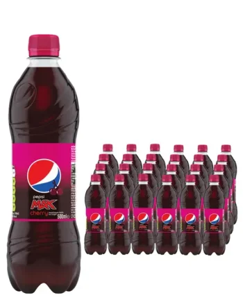 Pepsi Max Cherry Soft Drink Multipack, 24 x 500 ml