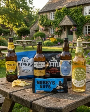 Pub In A Box - Medium Dry Cider Gift Hamper with Pub Snacks - The Online Cider Shop