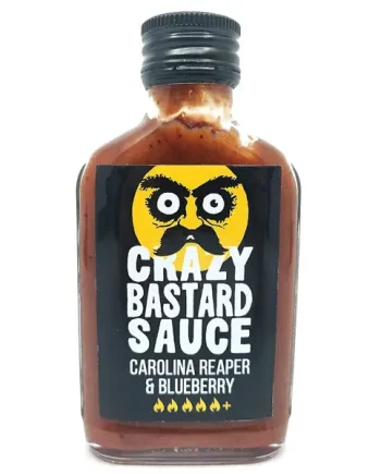 Crazy Bastard Carolina Reaper & Blueberry Hot Sauce (100ml)