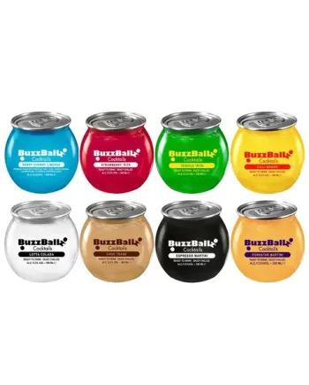 BuzzBallz Flavours Cocktail Multipack, 8 x 200 ml