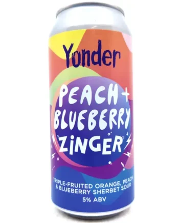 Yonder Peach & Blueberry Zinger Triple Fruited Sherbet Sour 5% (440ml can)