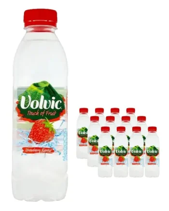 Volvic Touch of Fruit Strawberry Multipack, 12 x 500 ml