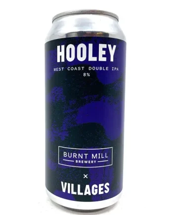 Villages x Burnt Mill Hooley West Coast Double IPA 8% (440ml can)