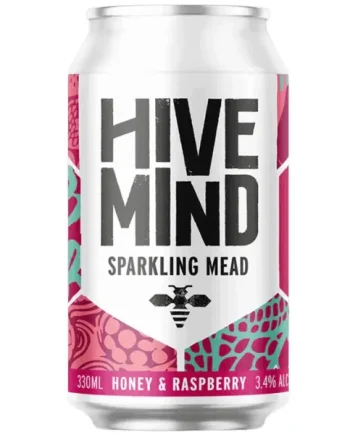 Hive Mind Honey and Raspberry Sparkling Mead 330ml (3.4%)