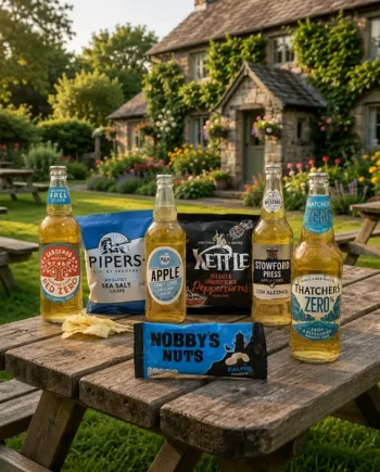 Pub In A Box - Low Alcohol Cider Gift Hamper with Pub Snacks - The Online Cider Shop