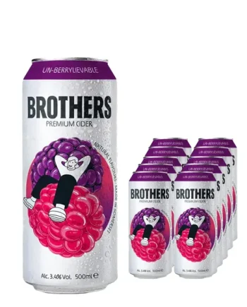 Brothers Un-Berrylievable Cider Can Multipack, 10 x 500 ml