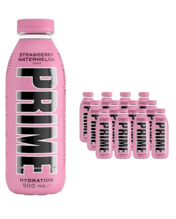 Prime Strawberry Watermelon Hydration Drink Multipack, 12 x 500 ml
