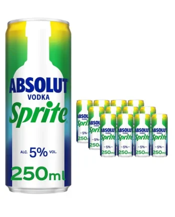 Absolut Vodka & Sprite Premixed Drink Multipack, 12 x 250 ml