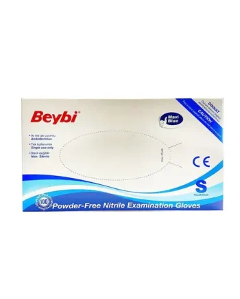 Nitrile Examination Gloves Powder-Free Blue Small, Pack of 100