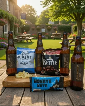 Pub In A Box- Hawkstone Cider Gift Hamper with Pub Snacks - The Online Cider Shop