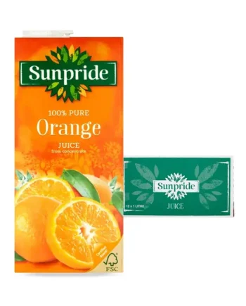 Sunpride Orange Juice Multipack, 12 x 1 L