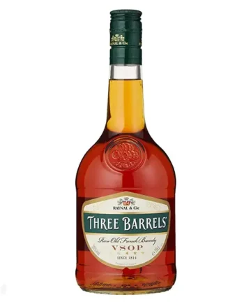Three Barrels VSOP Brandy, 70 cl