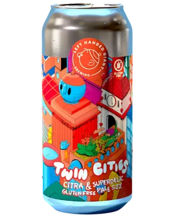 Left Handed Giant Twin Cities: Citra & Superdelic Gluten Free Pale Ale 440ml (5.2%)