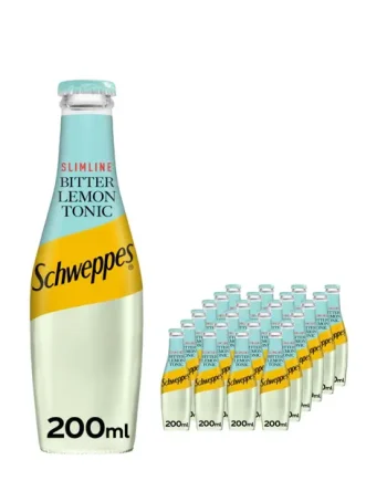 Schweppes Slimline Bitter Lemon, 24 x 200 ml