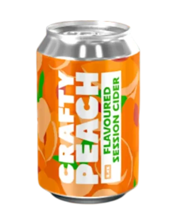 Crafty Blends Peach Flavoured Session Cider 330ml (3.4%)