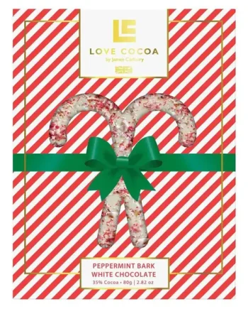 Love Cocoa Peppermint Bark White Chocolate Bar, 75 g