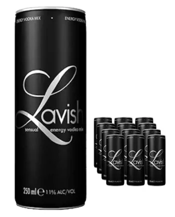 Lavish Sensual Original Vodka Mix Can Multipack, 12 x 250 ml
