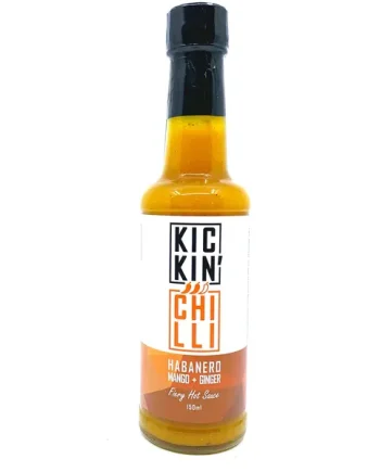 Kickin' Chilli Habanero, Mango & Ginger Fiery Hot Sauce (150ml)