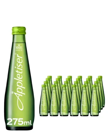 Appletiser Sparkling Apple Juice Glass Bottle Multipack, 24 x 275 ml