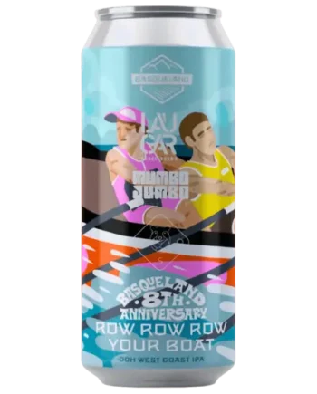 Basqueland x Oso x Mumbo Jumbo x Laugar Collab - Row Row Row Your Boat DDH West Coast IPA 440ml (7.2%)