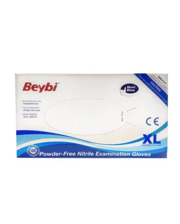 Nitrile Examination Gloves Powder-Free Blue Extra Large, Pack of 100